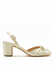 BOWKNOT SLINGBACK CHUNKY HEELS