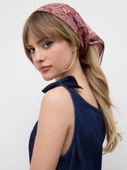 FLORAL SQUARE HEADSCARF