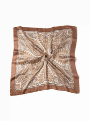 LEAF & FLORAL SQUARE HEADSCARF