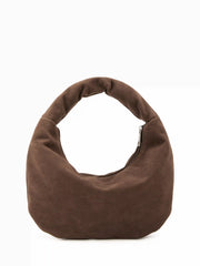 FAUX SUEDE HANDBAG
