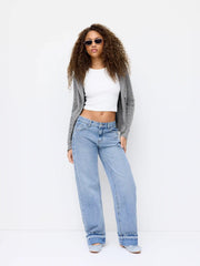 Cable Knit Hooded Knotted Cardigan