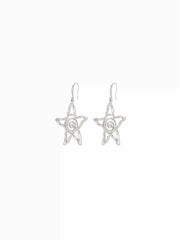 STAR & SPIRAL SHAPE DROP EARRINGS