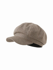HOUNDSTOOTH BERET HAT