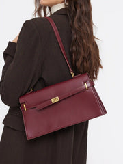 BELTED RECTANGLE SHOULDER BAG