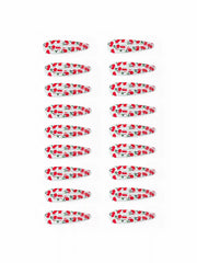 18PCS CHERRY HAIR CLIP SET