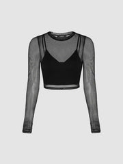 Sheer Long Sleeve Top & Tank Top