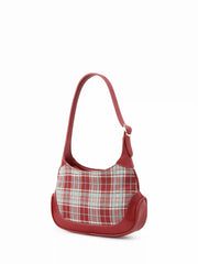 PLAID SHOULDER BAG
