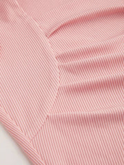 Square Neck Ruched Short Sleeve Tee