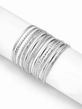 12PCS TEXTURED BANGLE BRACELET SET
