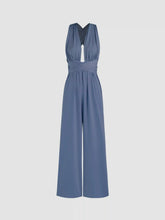 Deep V Tie Back Jumpsuit