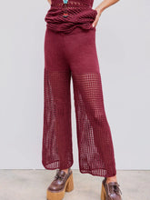 Mid Rise Solid Knitted Straight Leg Trousers