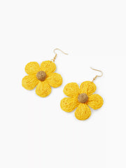WOVEN FLORAL EARRINGS