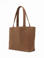 FAUX SUEDE TOTE BAG
