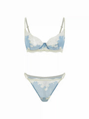 Lace V-neck Mid Rise Lingerie Set