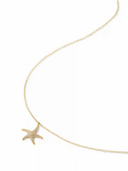 18K GOLD PLATED STAINLESS STEEL STARFISH NECKLACE