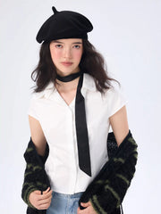 KNITTED BERET HAT