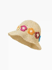 FLORAL STRAW HAT