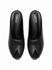 OPEN-TOE MULE HEELS