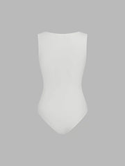Boat Neck Solid Bodysuit