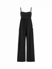 High Stretch High Rise Straight Leg Jumpsuit