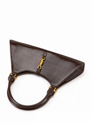 PUSH-LOCK DECOR SHOULDER BAG