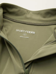 CIDERAIRY™ High Neck Solid Zipper Active Long Sleeve Top