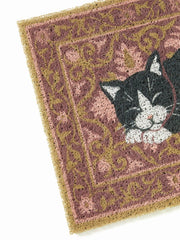 CAT & FLOWER DOOR MAT
