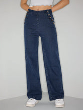 Stretch High Waist Straight Leg Jeans