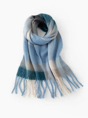 GRADIENT PLAID SCARF