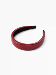 SOLID FAUX PATENT LEATHER HEADBAND