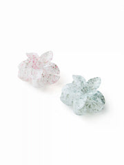2PCS FLORAL HAIR CLAW SET