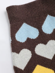 Heart Print Knit Co-ord Skirt