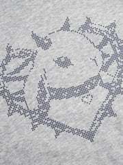 Rabbit Heart Graphic Long Sleeve Hoodie