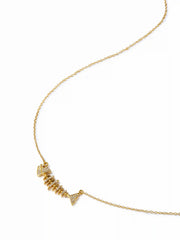 18K GOLD PLATED STAINLESS STEEL FISH NECKLACE