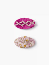 2PCS BOWKNOT & FLORAL HAIR CLIP