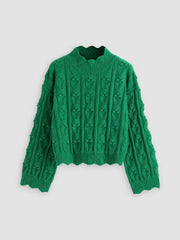 Tractor Textured High Neck Sweater