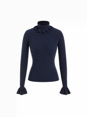 Knit Turtleneck Long Sleeve Top
