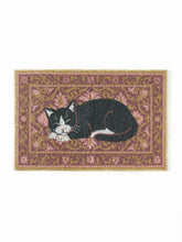 CAT & FLOWER DOOR MAT