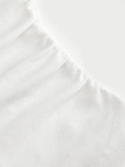 Cotton Cat Graphic Off-shoulder Bell Sleeve Ruched Tee
