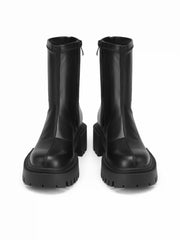 CHUNKY HEELED ANKLE BOOTS