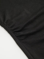 V-neck Striped Halter Graphic Rivet Ruched Tee Curve & Plus