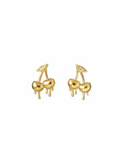 LIQUID CHERRY STUD EARRINGS