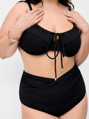 V-neck Underwire Cheeky Shaping Bikini Set Curve & Plus