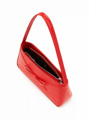 FAUX LEATHER BOWKNOT DECOR SHOULDER BAG