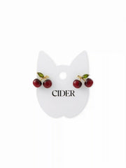 CHERRY STUD EARRINGS