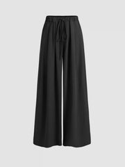 Drawstring Pull-On Wide Leg Pant