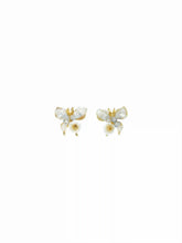 BUTTERFLY & FLOWER STUD EARRINGS