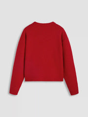Round Neck Knitted Long Sleeve Sweater
