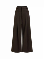 Plaid Low Rise Wide Leg Trousers