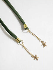 Starfish Chain Detail Knotted Triangle Bikini Set